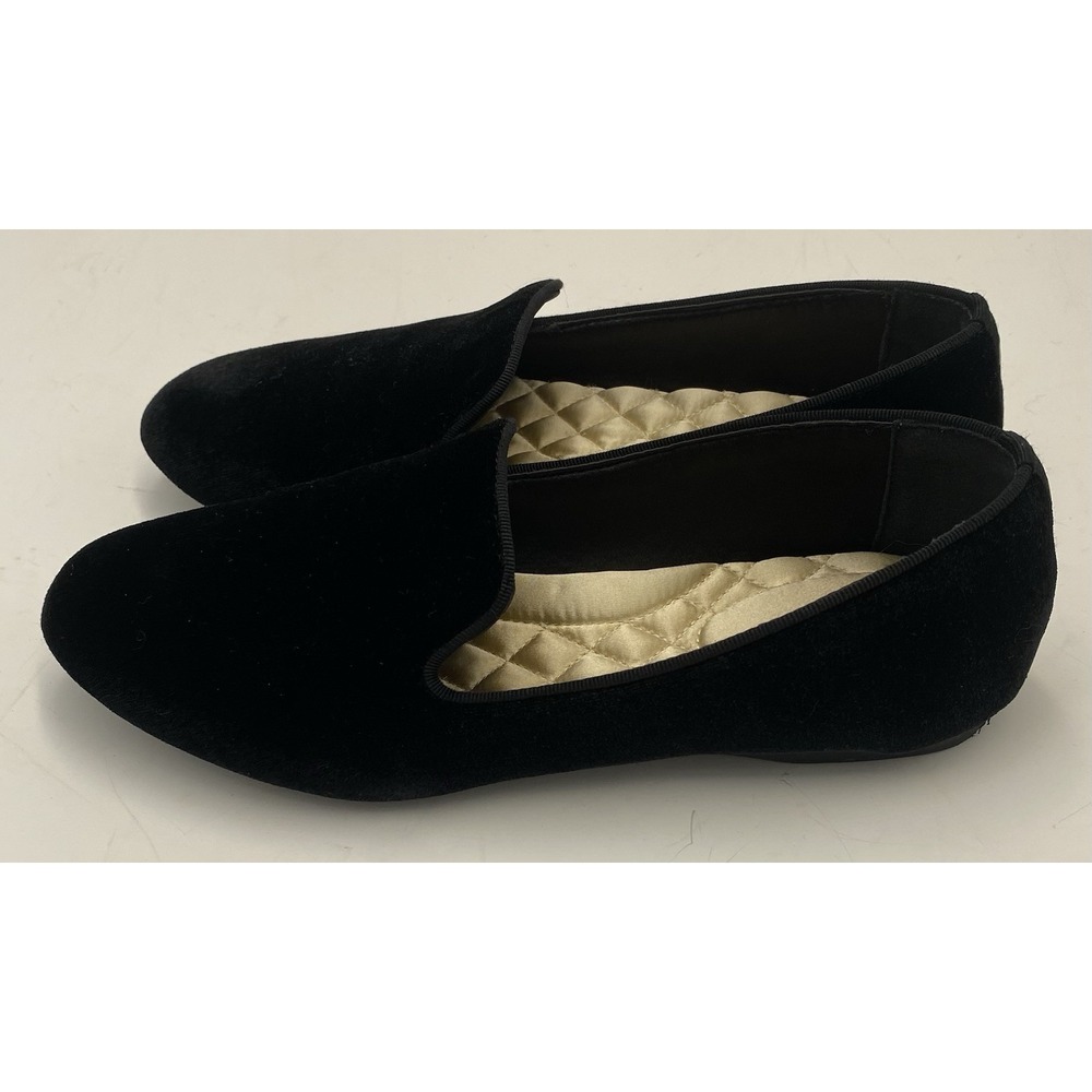 Birdies Women's‎ The Starling Velvet Loafers Black Size 6